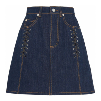 Alexander McQueen Women's 'Lace-Detail' Mini Skirt