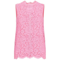 Dolce & Gabbana 'Floral-Lace Scallop-Collar' Trägershirt für Damen