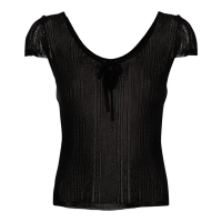 Pinko T-shirt 'Fringe-Detail Knitted' pour Femmes