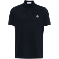 Stone Island 'Compass-Patch Piqué' Polohemd für Herren