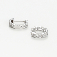 Diamanta Women's 'Rangs scintillant' Earrings