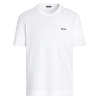 Zegna T-shirt 'Logo-Embroidered' pour Hommes