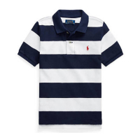 Polo Ralph Lauren Toddler Boy's 'Striped Cotton Mesh' Polo Shirt