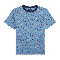 Ralph Lauren Kids T-shirt 'Sailboat Print Cotton Jersey' pour Grands garçons