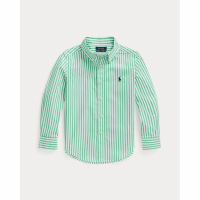 Ralph Lauren 'Striped Cotton Poplin' Hemd für Kleiner Jungen