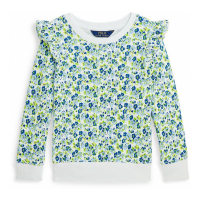 Polo Ralph Lauren Pull 'Ruffled French Terry' pour Bambins & petites filles