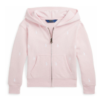 Polo Ralph Lauren Toddler & Little Girl's 'Polo Pony Terry Hoodie' Track Jacket