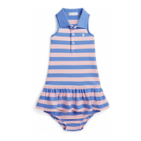 Polo Ralph Lauren 'Striped' Polo-Kleid für Baby Mädchen