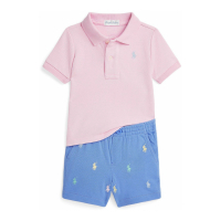 Polo Ralph Lauren Polohemd & Shorts Set für Baby Jungen