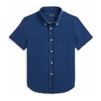 Polo Ralph Lauren Chemise à manches courtes 'Seersucker' pour Enfant et petit garçon