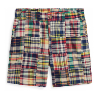 Polo Ralph Lauren 'Prepster Patchwork Madras' Shorts für großes Jungen