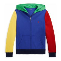 Polo Ralph Lauren Big Boy's 'Color-Blocked Ombre-Logo Zip' Hoodie