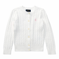 Polo Ralph Lauren Kids Little Girl's 'Cable Knit' Cardigan