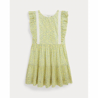 Ralph Lauren Little Girl's 'Ruffled Batiste' Sleeveless Dress