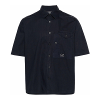 CP Company Men's 'Logo-Embroidered' Short sleeve shirt