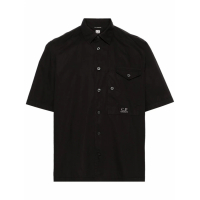 CP Company Men's 'Logo-Embroidered' Short sleeve shirt