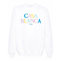 Casablanca Sweatshirt 'Stacked Logo-Embroidered' pour Hommes