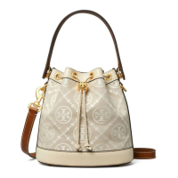 Tory Burch Women's 'T Monogram Embossed-Logo' Bucket Bag