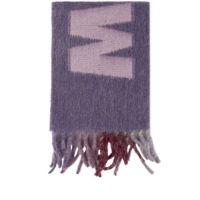 Marni Women's 'Logo-Jacquard Fringed' Wool Scarf