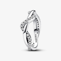 Pandora Women's 'Sparkling Intertwined Wave' Ring