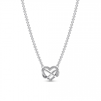 Pandora 'Sparkling Infinity Heart' Halskette für Damen