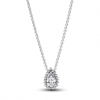 Pandora 'Sparkling Pear Halo' Halskette für Damen
