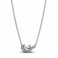 Pandora 'Sparkling Moon & Star' Halskette für Damen