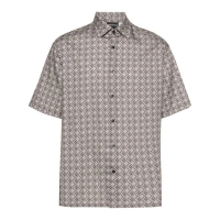 Emporio Armani Men's 'Logo Pattern-Print' Short sleeve shirt