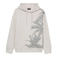 Emporio Armani Sweatshirt à capuche  'Palm Tree-Print' pour Hommes