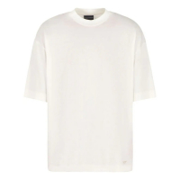 Emporio Armani T-shirt 'Logo-Embroidered-Blend' pour Hommes