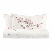 Biancoperla Peach Blossoms Double Duvet Cover Set
