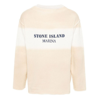 Stone Island Pull 'Logo-Print' pour Hommes