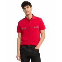 Tommy Hilfiger Men's Striped Chest Short Sleeve Polo Shirt