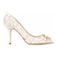 Dolce & Gabbana Escarpins 'Taormina-Lace Crystal-Embellished' pour Femmes