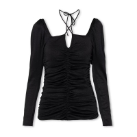 Ganni Women's 'Ruched' Long Sleeve top