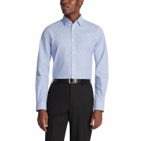 Michael Kors Men's 'Slim Fit Cotton Linen Untucked Print' Shirt