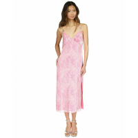 Michael Kors Women's 'Tonal-Print Slit Slip' Maxi Dress