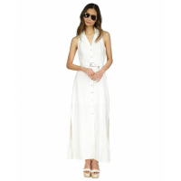 Michael Kors Women's 'Sleeveless Side-Slit Maxi' Shirtdress