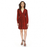 Michael Kors Robe mini 'Snake Print Long Sleeve' pour Femmes