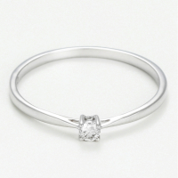 Comptoir du Diamant Women's 'Solitaire Délicat' Ring