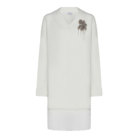 Brunello Cucinelli Women's 'Embroidery' Mini Dress