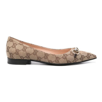 Gucci Ballerines 'Horsebit GG' pour Femmes