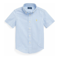 Polo Ralph Lauren 'Seersucker' Kurzärmeliges Hemd für Kleinkind & Kleiner Junge