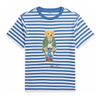 Polo Ralph Lauren Big Boy's 'Polo Bear Striped' T-Shirt