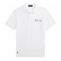 Polo Ralph Lauren Big Boy's 'Ombre-Logo Mesh' Polo Shirt