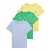 Polo Ralph Lauren 'Jersey' T-Shirt für Kleinkind & Kleiner Junge - 3 Stücke