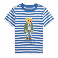Polo Ralph Lauren T-shirt 'Polo Bear Striped Jersey' pour Enfant et petit garçon