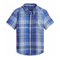Polo Ralph Lauren 'Plaid' Kurzärmeliges Hemd für Kleinkind & Kleiner Junge