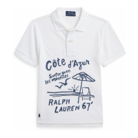 Polo Ralph Lauren 'Embroidered Mesh' Polohemd für Kleinkind & Kleiner Junge