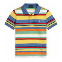 Polo Ralph Lauren Toddler & Little Boy's 'Striped Mesh' Polo Shirt